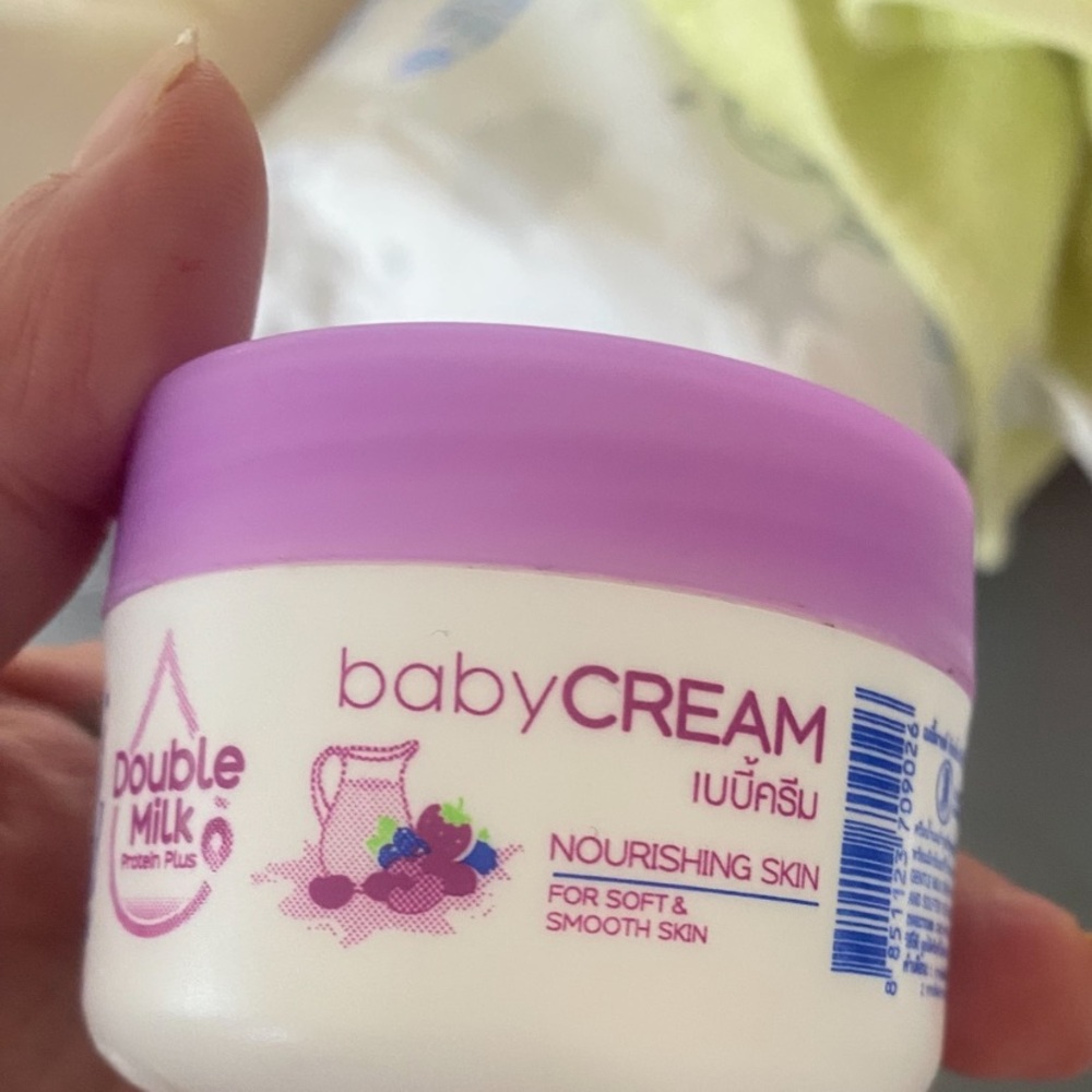 Double Milk Baby Cream with Purple Lid